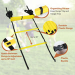 GHB Pro 20ft Agility Ladder - 12 Rungs, Adjustable, with Bag