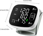 Oklar Rechargeable Wrist Digital Blood Pressure Monitor with LED Display