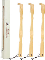 YIMICOO 2 Pack 17 Inch Long Wooden Bamboo Back Scratchers for Adults
