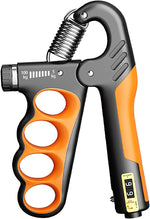 Grip Strength Trainer with Adjustable Resistance 5-100KG, Automatic Counter, Ergonomic Design
