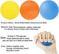 3 Resistance Hand Therapy Balls, Stress Relief Squeeze Balls for Physical Therapy