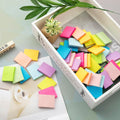 (50 Pads) Sticky Notes 1.5x2, 10 Colors Self Sticky Notes, Sticky Pads, Recyclable, Self-Stick Pads, Easy to Post for Home, Office, Notebook