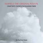 Poly-fil Fairfield CCDF10 Crafter's Choice Dry Packing Fiber Fill 10 Ounce Bag, Blue/Orange