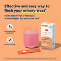 Uqora Flush - Urinary Tract* with D-Mannose, Vitamin C, Vitamin B6, Potassium, Magnesium & Calcium - Gluten-Free & Vegan - Pink Lemonade Flavor - 10 Packets (1 Pack)