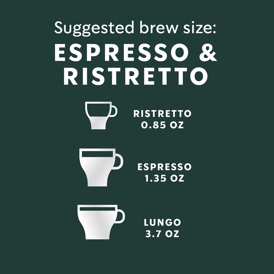 Starbucks by Nespresso Original Line Dark Roast Espresso, 50-count Espresso Pods