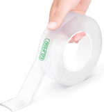 EZlifego Double Sided Tape Heavy Duty, Nano Double Sided Adhesive Tape, Clear Mounting Tape Picture Hanging Adhesive Strips (9.85FT)