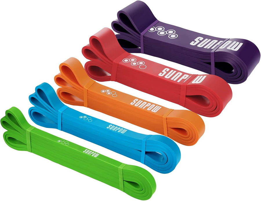 SUNPOW Pull Up Assist Bands: Resistance Bands for Home Workouts, Strength Training & Mobility