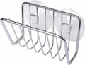 Toplife Sponge Holder for Kitchen Sink, Stainless Steel Suction Cup Sponge Caddy - Silver