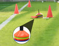 25/50/100pcs Disc Cones, Agility Soccer Cones with Carry Bag and Holder, Soccer Cones for Sports Training, Football, Soccer, Basketball, Coaching, Practice Equipment, 5 Color