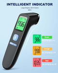 No-Touch Forehead Thermometer for Adults, Infrared Digital Baby Thermometer for Kids, Accurate Reading with Large Display, Mute Mode, Memory Recall, Fever Alarm