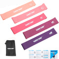 WIKDAY Resistance Bands Set - 5 Workout Loops for Men Women Home Gym Fitness