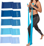 Lianjindun 5-Piece Professional Resistance Bands - Latex-Free, Pilates Workout Bands