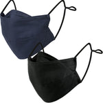 BASE CAMP 100% Cotton Reusable Cloth Face Masks with Filter Pocket