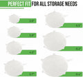 Reusable Silicone Stretch Lids for Food Storage in Fridge - Elastic Heat-Resistant Bowl Covers, Cups, Cans, Jars - Universal Food Grade Lid for Round and Rectangle Containers - Dishwasher Safe -7 Pack