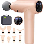 cotsoco deep tissue massage gun with 9 attachment heads and 20 speeds