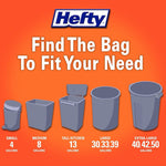 Hefty Small Garbage Bags, Flap Tie, Lavender & Sweet Vanilla Scent, 4 Gallon, 26 Count
