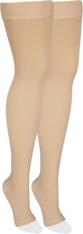 Amazon Basic Care Medical Compression Stockings 20-30 mmHg Beige Medium