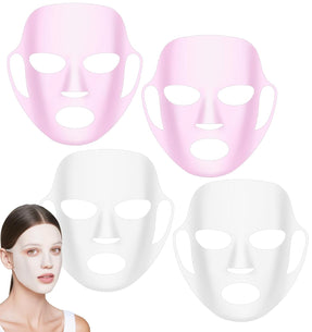 Silicone Facemask Holder Reusable Set of 3 for Sheet Masks Skincare Beauty Tool