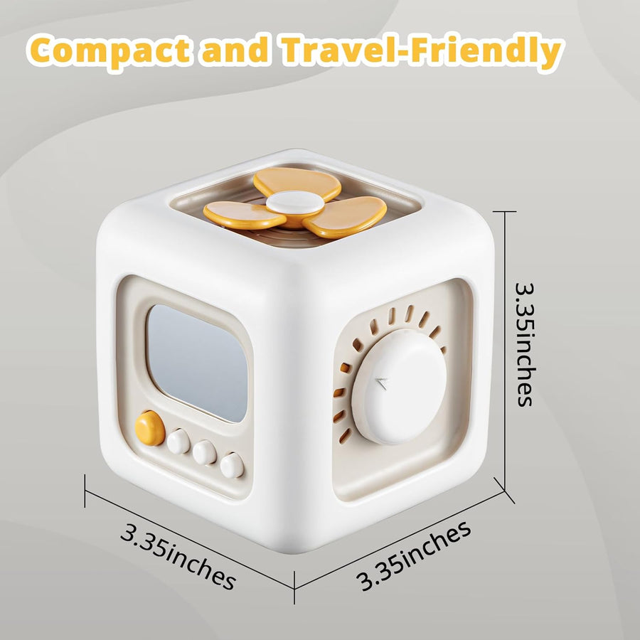 Busy Cube Toy for 1 Year Old Boy, Montessori Toys for 1+ Year Old, Travel Sensory Toys for Toddlers 1-3, Learning Fine Motor Skills| 1st Birthday Gifts Baby Boy Toys 9 12 Months
