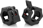 Olympic 2" Barbell Collars - Quick Release Locking Clamps for Workout Fitness