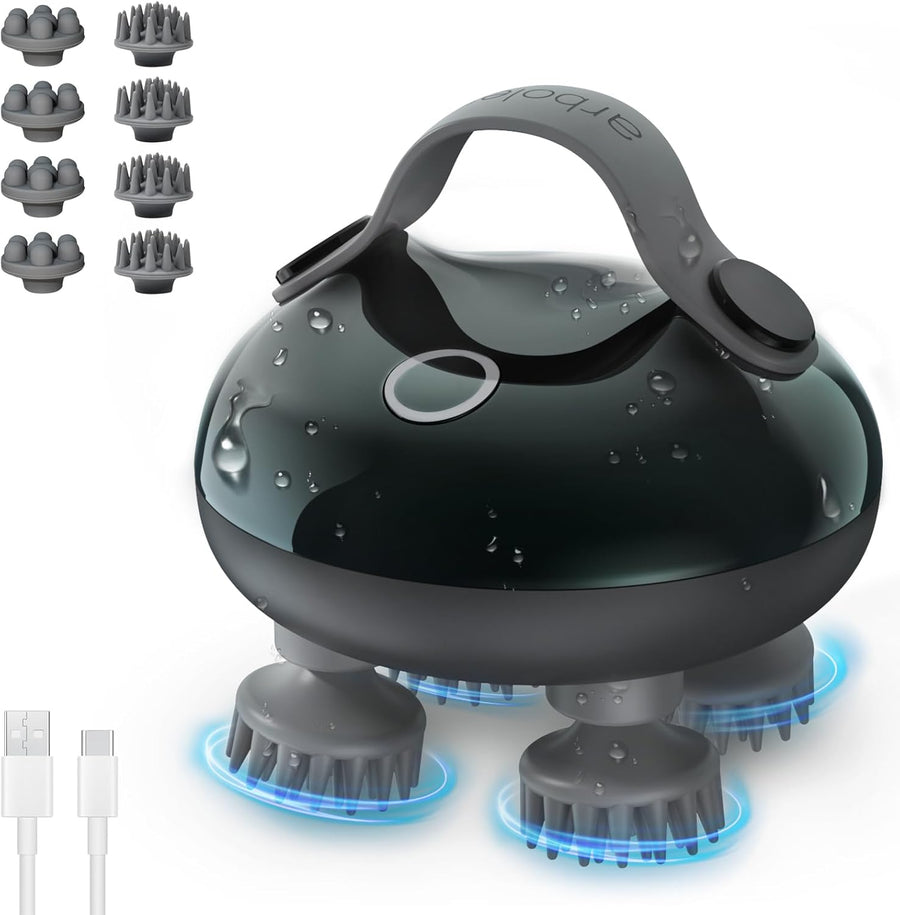 arboleaf Electric Scalp Massager with 5 in 1 Kneading and 128 Massage Nodes