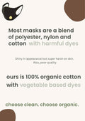 Cotton Face Masks - Made of Premium Organic Cotton, Reusable Washable Soft Cloth Face Masks 3/6 Pk
