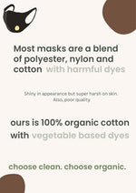 Cotton Face Masks - Made of Premium Organic Cotton, Reusable Washable Soft Cloth Face Masks 3/6 Pk