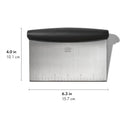 OXO Good Grips Stainless Steel Multi-Purpose Scraper & Chopper, Dough Cutter for Pizza, Bread and Cookie Dough, Multi-Purpose Vegetable Chopper, Dishwasher-Safe Kitchen Essential
