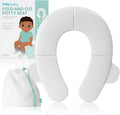Frida Baby Fold-and-Go Portable Potty Seat for Toilet, Foldable Travel Potty Seat for Toddler, Fits Round & Oval Toilets, Non-Slip Base, Handles, Includes Free Travel Bag