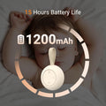 Portable Baby Sound Machine [White Noise for Babies Kids Adults][Timer Function][12 Soothing Sounds][Sleep Soother] 15 Hours Battery Life, Travel,Registry,Gifts,Shower,Clips on Baby Stroller