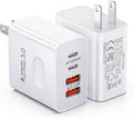 [2-Pack] USB C Wall Charger, 40W 4-Port Fast Charging Block USB C Charger Dual USBC Power Adapter + QC Wall Plug Multiport Brick Type C Block for iPhone 15/14/13/12/11/Pro Max/XS/XR, iPad, Samsung