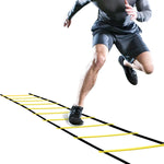 GHB Pro 20ft Agility Ladder - 12 Rungs, Adjustable, with Bag