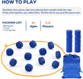 Magnetic Chess Game with Full-Size Stones, Magnet Game with String, for Family & Party & Travel & Camping, Puzzle Strategy Games, 2 Player Games for Kids & Adults