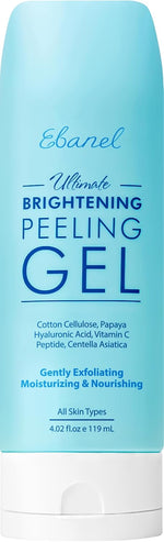 Ebanel Exfoliating Face Scrub Peeling Gel, Brightening Moisturizing Cleanser, Dead Skin Remover for Face, Exfoliating Facial Wash with Centella, Hyaluronic Acid, Vitamin C & E