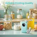 Phomemo Label Maker, D30 Portable Bluetooth Mini Label Printer Machine, Smartphone Handheld Thermal Sticker Small Labeler Multiple Templates Fonts Icon Inkless Custom Label for Home Kids, School Item