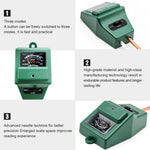 Soil pH Meter, MS02 3-in-1 Soil Moisture/Light/pH Tester Gardening Tool Kits for Plant Care, Great for Garden, Lawn, Farm, Indoor & Outdoor Use (Green)