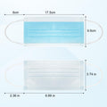 100 Pack Disposable Face Masks ASTM Level 2 Medical Grade 3 Ply Protection
