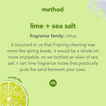 Method Dish Soap, Lime + Sea Salt, Biodegradable Formula, Tough on Grease, 18 Fl Oz (Pack of 1)