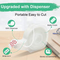 Tape, Invisible Tape for Gift Wrapping, 6 Rolls+6 Refillable Dispensers, Matte Finish, Writable, 3/4″x 650″, Clear Tapes for Christmas Wrapping Paper, Office&School Supplies