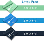 A AZURELIFE Resistance Bands - Latex-Free Exercise Bands for Strength Training, Yoga, Rehab