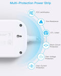 Cruise Essentials 2025,One Beat Travel Power Strip with USB C,Flat Plug Extension Cord with 3 Outlets 4 USB Ports(2 USB C),5 ft Desk Wall Outlet Extender,Non Surge Protector for Cruise,Dorm Room,ETL