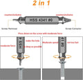 Gifts for Men,Damaged Screw Extractor Set-Christmas Stocking Stuffers for Men Adults Him,Mens Gifts for Dad,Husband,Stripped Screws Nuts & Bolts Drill Bit Tools for Easy Removal of Rusty Broken Screw