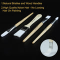 Paint Brushes Set of 24 Pieces Wooden Handles Brushes with Canvas Brush Case, Professional for Oil, Acrylic and Watercolor Painting