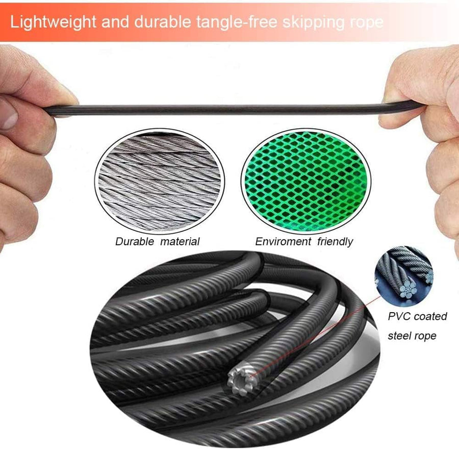 Redify Jump Rope,Jump Ropes for Fitness for Women Men and Kids,Speed Jumping Rope for Workout with Ball Bearings,Adjustable Skipping Rope for Exercise&Slim Body at Home School Gym