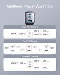 Anker USB C Charger(Nano II 65W), PPS 3-Port Fast Compact Foldable Wall Charger for MacBook Pro/Air, iPad Pro, Galaxy S20, Dell XPS 13, Note 20/10+, iPhone 16/16 Pro, Steam Deck, and More