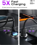 LISEN 54W Car Phone Charger USB C, Cigarette Lighter Adapter, Car Accessories for iPhone, USB C Car Charger Adapter USBC Type C 12v, for iPhone 17 Pro Max 16 15 14 13 12, Samsung Google iPad Andorid