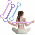 Figure 8 Resistance Bands with Handles for Arm, Shoulder, Back Workout