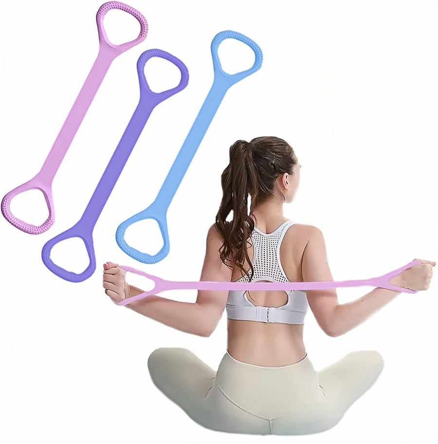 Figure 8 Resistance Bands with Handles for Arm, Shoulder, Back Workout