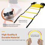 GHB Pro 20ft Agility Ladder - 12 Rungs, Adjustable, with Bag