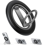 Lamicall for MagSafe Magnetic Phone Ring Stand - [Upgrade Dual-Hinge] 360° Rotation Finger Grip Holder, Super Magnet Phone Kickstand Ring, Mag Safe Grip Accessories for iPhone 17 Pro Max Air, Android